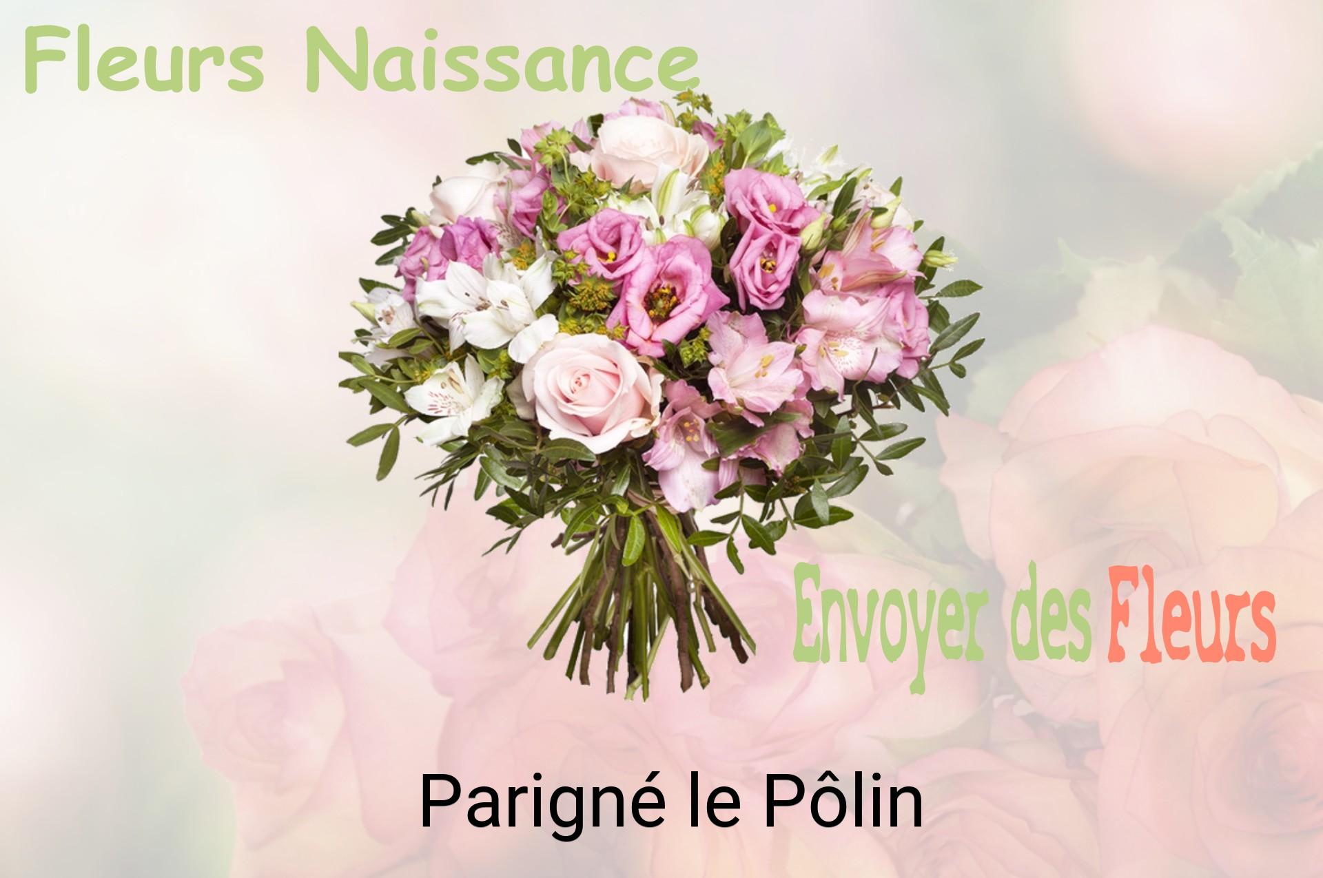 Bouquet de fleurs de naissance livré à Parigné-le-Pôlin
