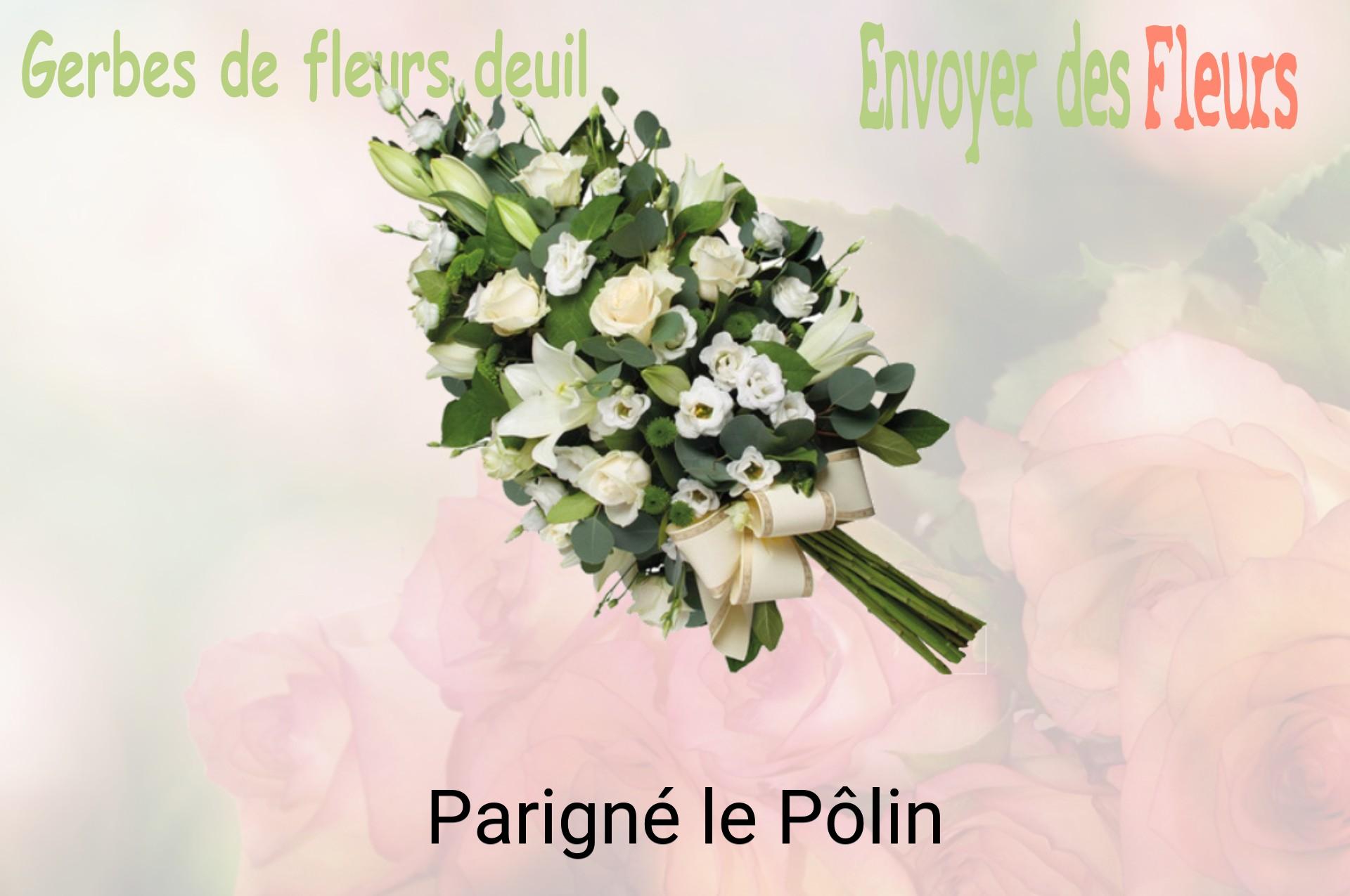 Gerbe de fleurs de deuil livrée à Parigné-le-Pôlin